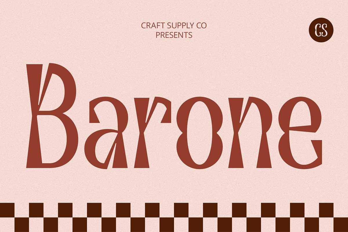 CS Barone – Decorative Font, a Sans Serif Font by Craft Supply Co. (Photo 1 of 8)