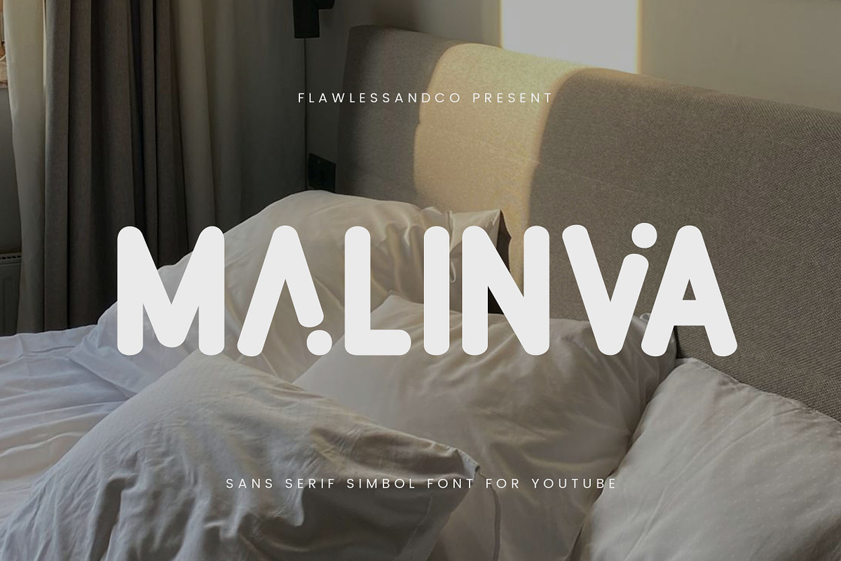Malinva - Thumbnails Font, a Sans Serif Font by Flawless And Co (Photo 1 of 10)