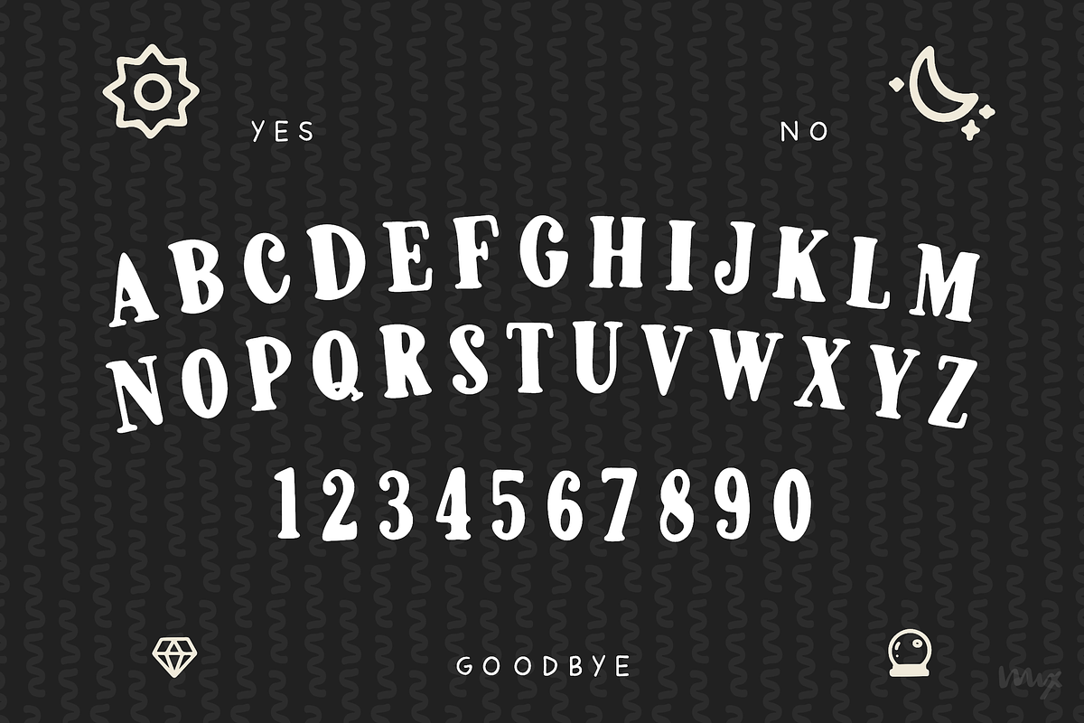 Trippy Tarot (3-Piece Font Family), a Sans Serif Font by Mix Fonts (Photo 2 of 8)