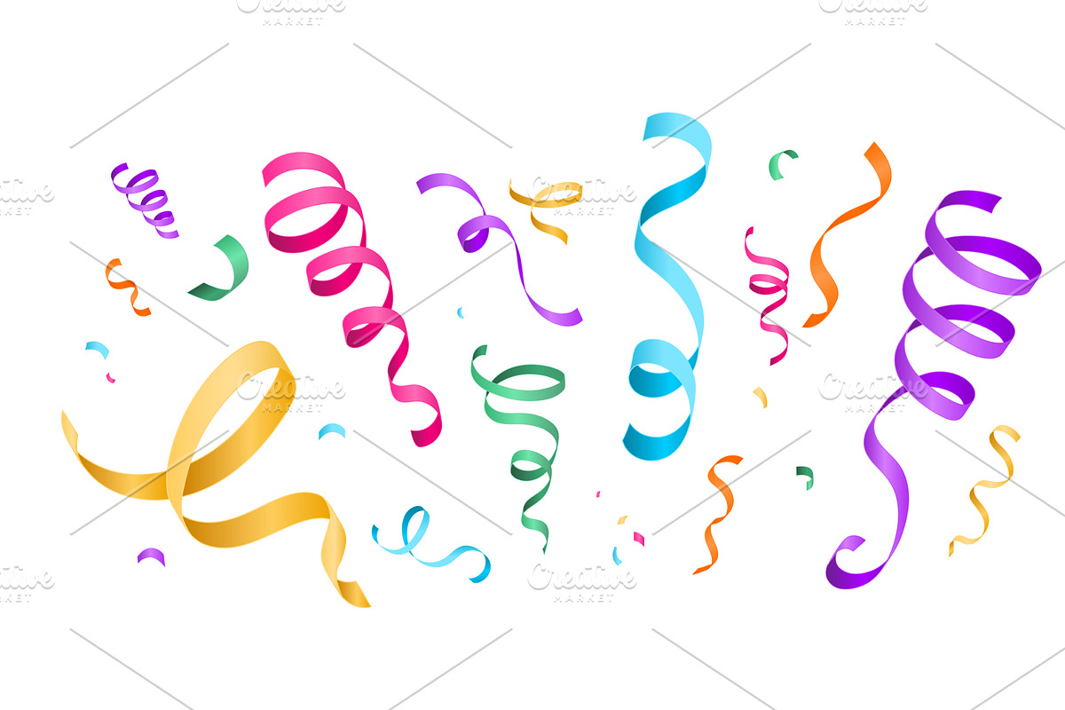 Confetti celebration vector, an Object Illustration by Zaie