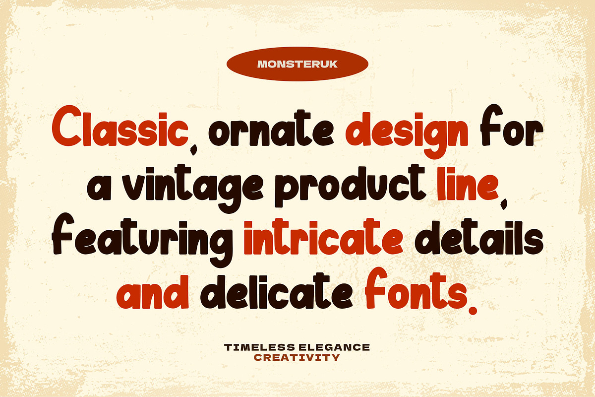 Monsteruk – Display Font, a Sans Serif Font by kangfont Studio (Photo 7 of 10)