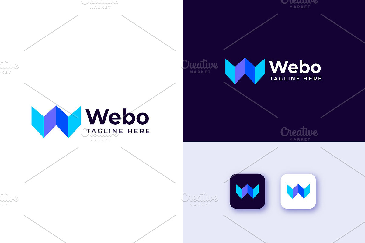 Modern W Letter Logo Design Template, a Branding & Logo Template by Sagar Gabol (Photo 1 of 6)