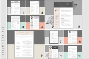 B U N D L E 10 Resume Templates