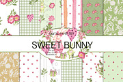 Sweet bunny, a Pattern Graphic by patriziamoscone (Thumbnail 1 of 6)