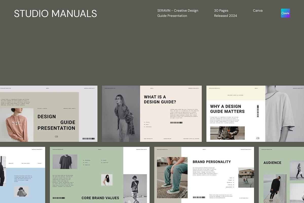 SERAVIN - Creative Design Guide, a Social Media Template by Studio Manuals (Photo 2 of 8)