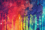 Rainbow Grunge Pattern, a Pattern Graphic by Printable Treasure (Thumbnail 6 of 10)