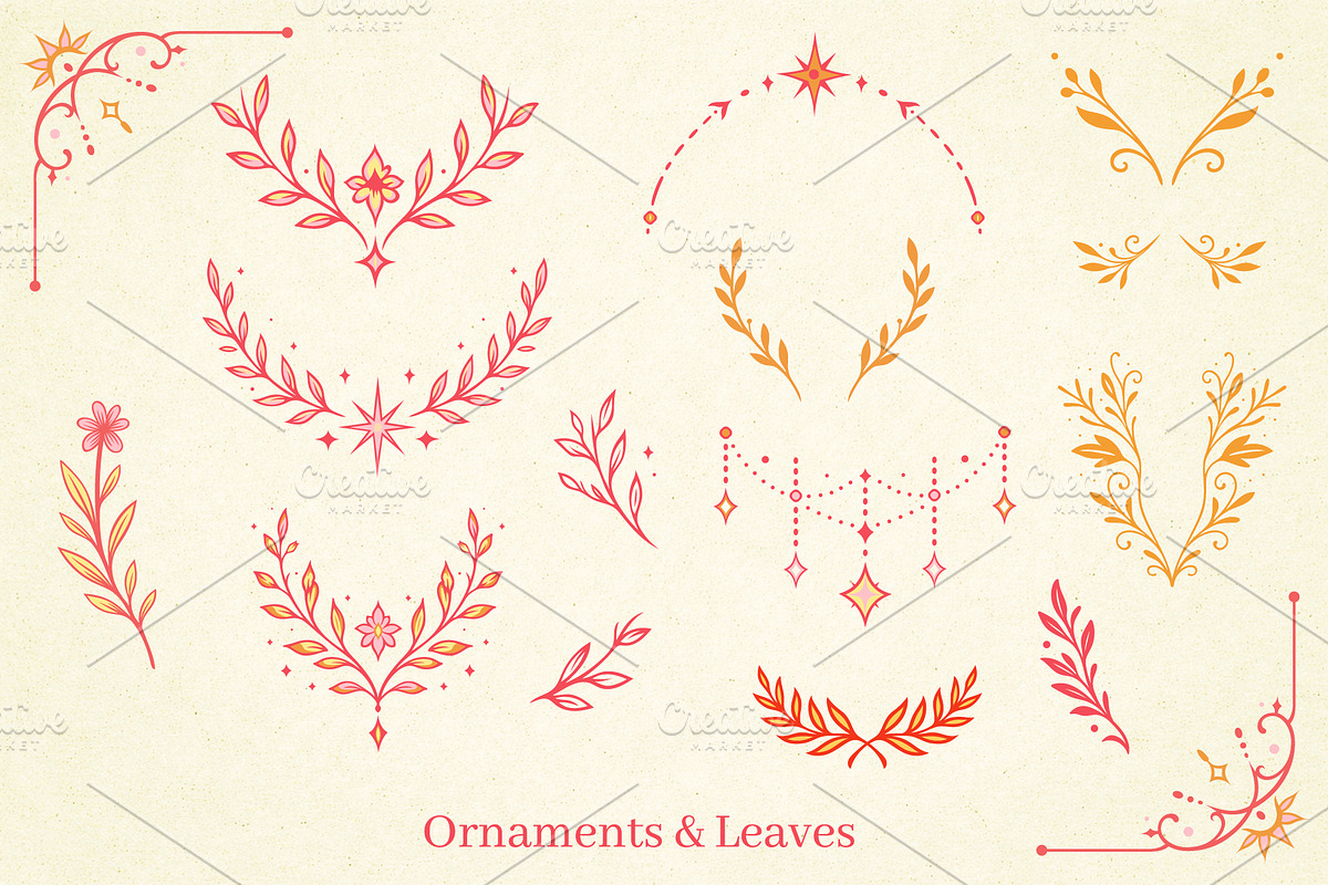Midsummer Sun God & Goddess Symbols, a Seasonal Illustration by Christine Krahl (Photo 5 of 11)