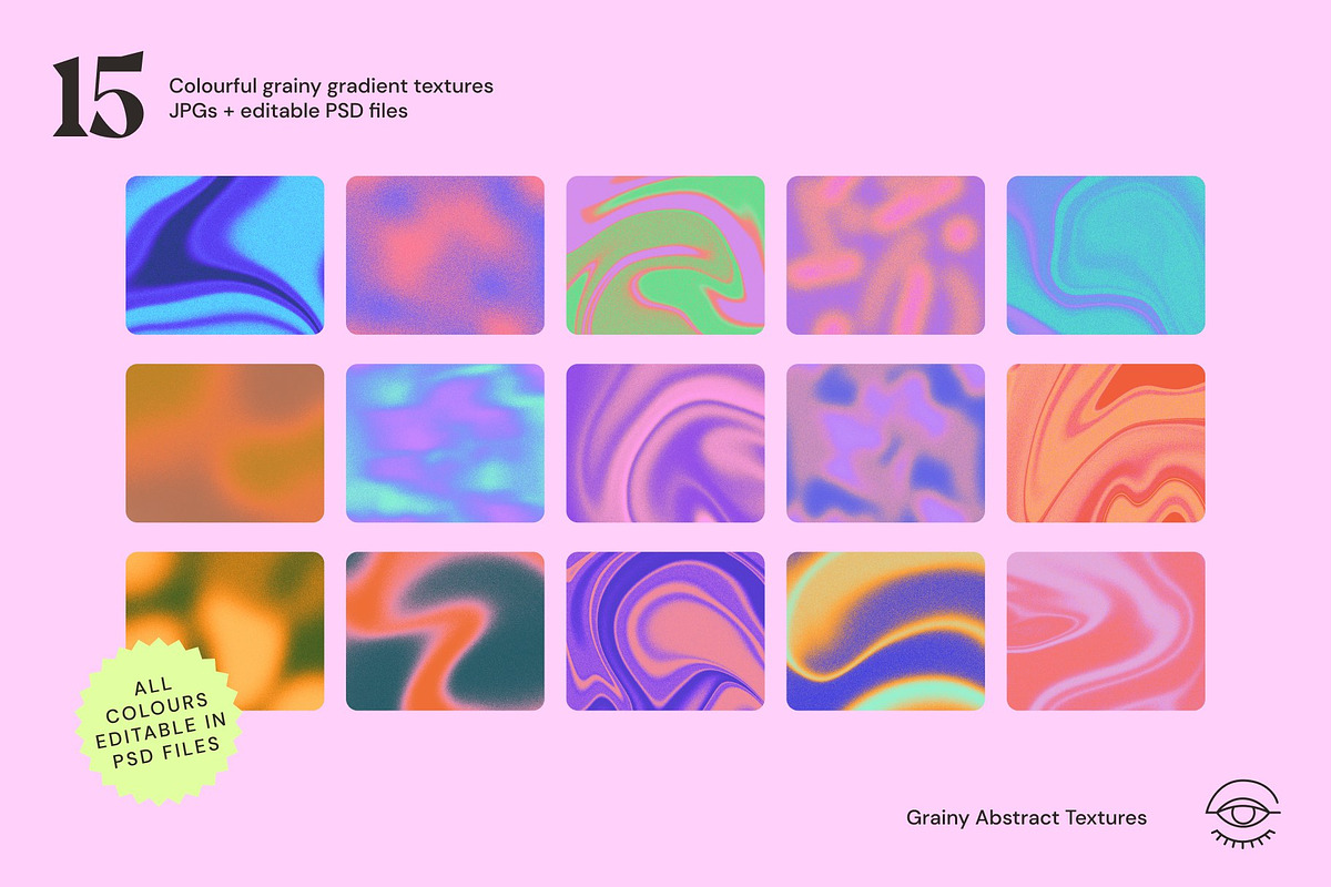 Grainy Gradient Colourful Textures, a Texture Graphic by Hey_Scamp (Photo 2 of 10)