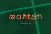 Mortan, a Sans Serif Font by vuuuds (Thumbnail 1 of 11)
