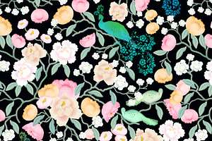 Chinoiserie In Bloom - Pattern