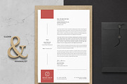 Business Letterhead Word, a Stationery Template by ResumeDevisers (Thumbnail 1 of 8)