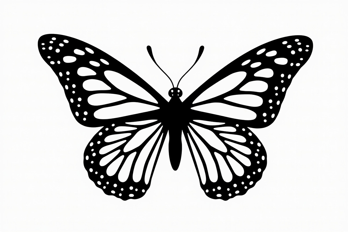 butterfly laser cut design, an Illustration by balal (Photo 4 of 13)