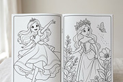 Magical Princess Coloring Book Vol32, a Person Illustration by ikarifq shop (Thumbnail 6 of 7)