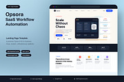 SaaS Workflow Auto Landing Page, an UI Kit Template by Pitchlook.Studio (Thumbnail 1 of 3)
