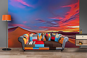 oil painting panorama of the desert, a Background Graphic by AAN Seamless Shop (Thumbnail 3 of 6)