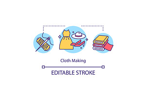 Cloth Making Concept Icon