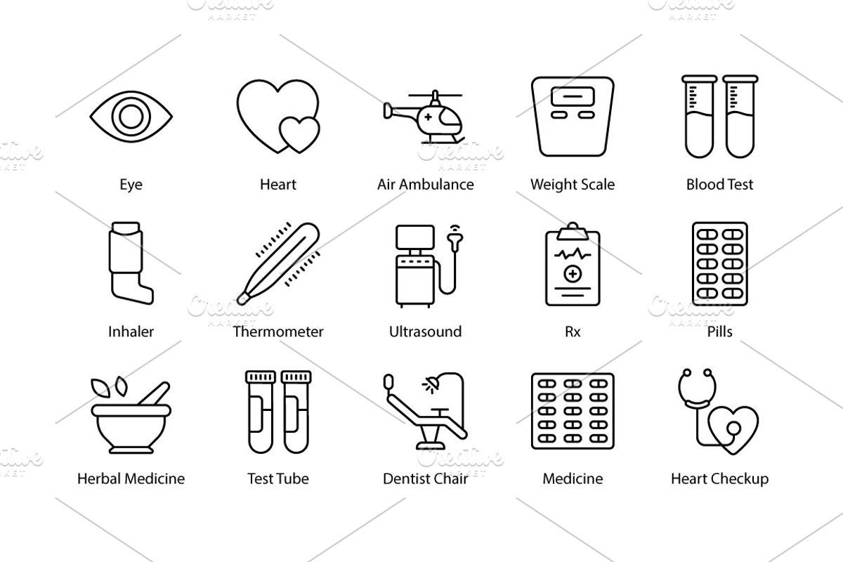 Medical and Heath icons, an Icon by Vector Squad (Photo 4 of 7)