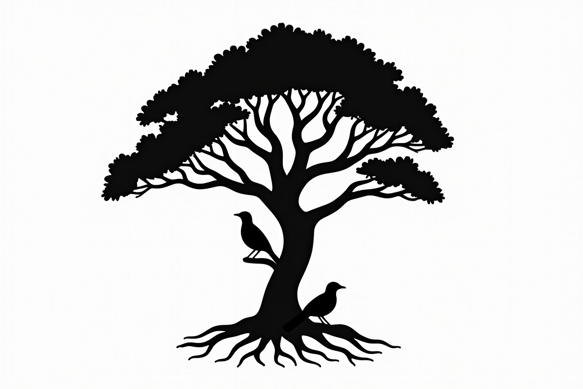 Tree and Birds Clipart Set of, an Illustration by musafir_fashion (Photo 8 of 9)
