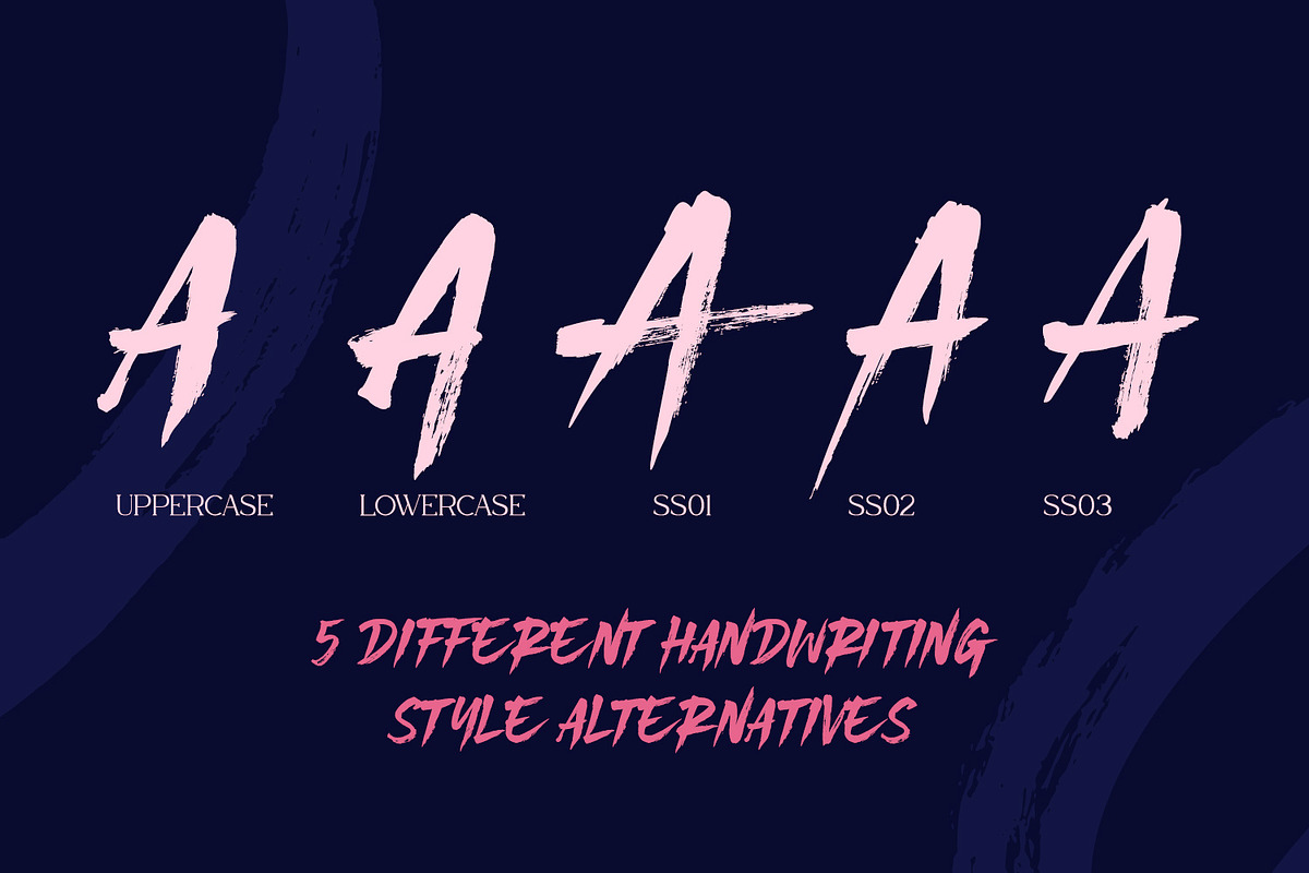 Bigruns Brush, a Script Font by din-studio.com (Photo 8 of 10)