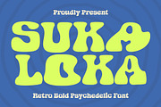 Retro Bold Psychedelic Font, a Handwritten Font by Simetrica Labs (Thumbnail 1 of 11)