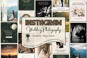Wedding Photographer Insta Templates, a Social Media Template by Arslan