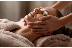 A massage therapist is working with, a Person Photo by ZinetroN
