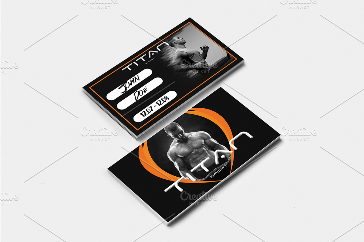 Gym Membership Card, a Card Template by Konakchiev | Creative Market