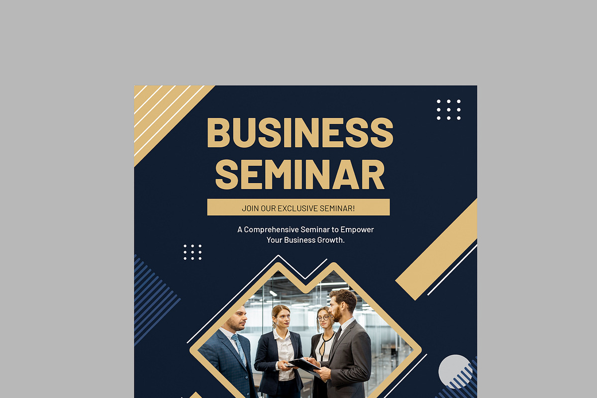 Business Seminar Template, a Flyer Template by MightyDesign (Photo 4 of 8)