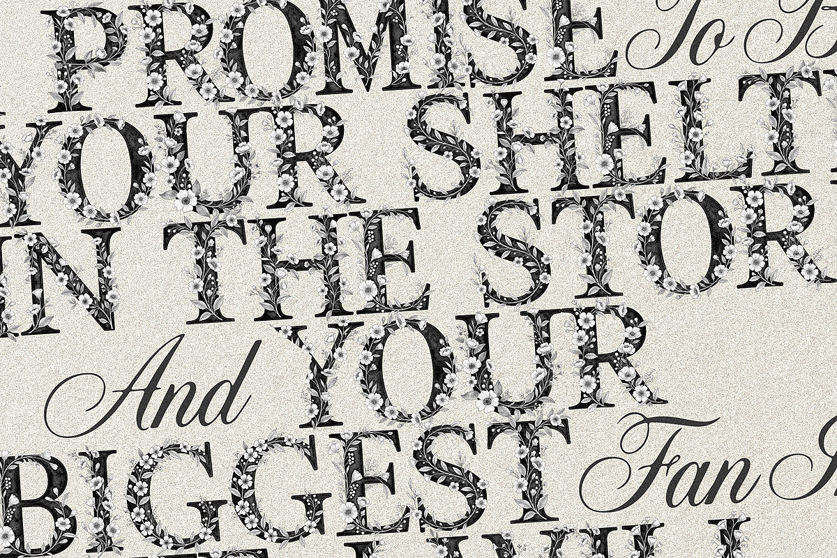 Petal Serif – Floral Wedding Font, a Serif Font by AndrewPixelType (Photo 6 of 7)