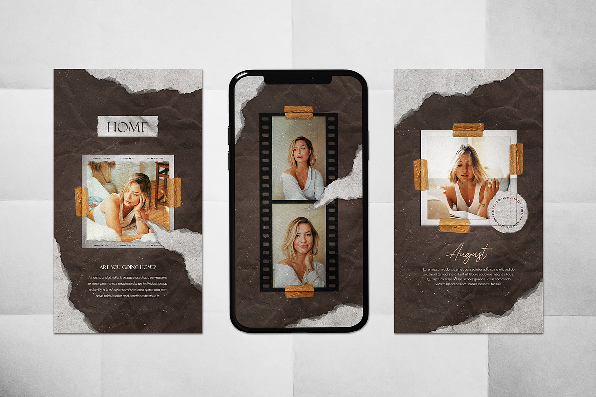 60 IG Post & Stories Film Frames, a Social Media Template by DVLOOP MOCKUP (Photo 13 of 14)