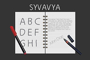 Syvavya Handwriting Family Font, a Script Font by Emdaduljs (Thumbnail 2 of 4)