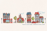 English Houses set +3 patterns, a Decorative Illustration by Kristina Crocus (Thumbnail 3 of 5)