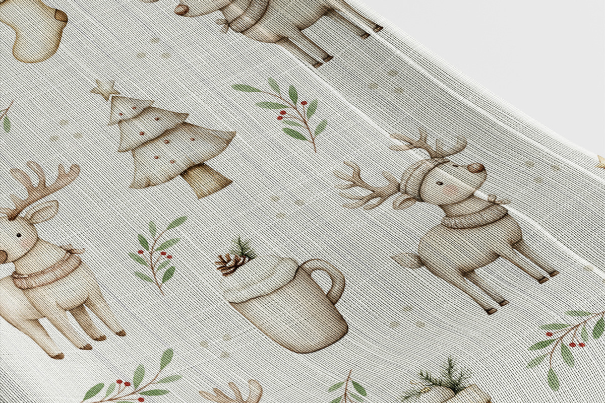Christmas Reindeer seamless pattern, a Pattern Graphic by Kreeya Art Shop (Photo 3 of 15)