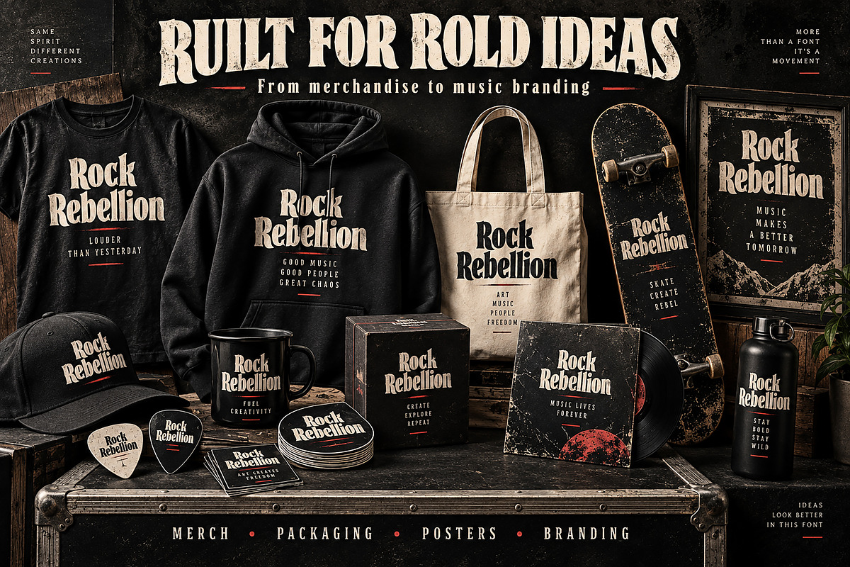 Rock Rebellion, a Serif Font by Wow Magic (Photo 4 of 5)