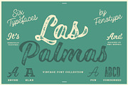Las Palmas vintage font collection, a Script Font by Fenotype (Thumbnail 1 of 10)