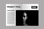 Portfolio Black & White Template, a Marketing Template by Slide_Genius1 (Thumbnail 2 of 5)