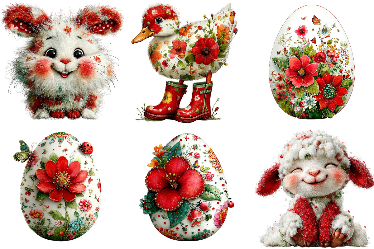 Whimsical Easter Clipart, a Graphic by CitraGraphics (Photo 4 of 4)