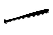 Baseball Bat Silhouette Vector Bundl, an Illustration by Creativeshirt (Thumbnail 13 of 51)