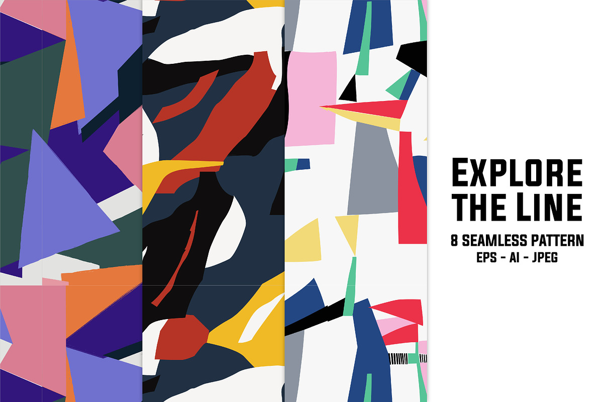 Abstract Line & Shape Print Patterns, a Pattern Graphic by ASTUDIO (Photo 1 of 5)
