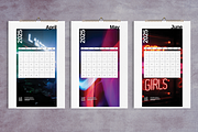 2025 Wall Calendar City Neon Design, a Stationery Template by Boris Cupac (Thumbnail 3 of 5)