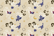 8 seamless esoteric patterns, a Decorative Illustration by SvetaDraws (Thumbnail 11 of 11)