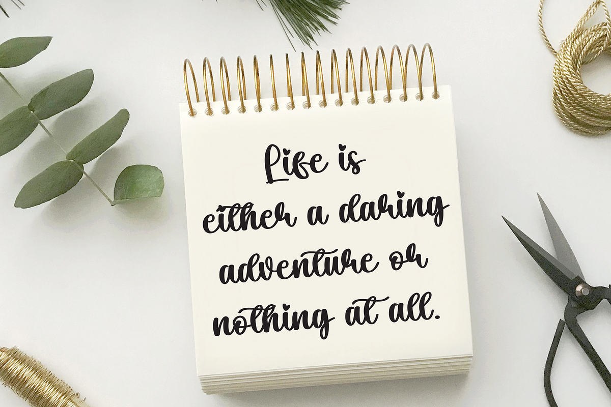 Simple Ornament | Script Font, a Handwritten Font by Scratchones (Photo 2 of 8)
