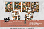 Whimsical Girl in the Fall Pages, a Person Illustration by Digital Art Mahdiseño (Thumbnail 2 of 10)
