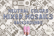MIXED MOSAICS BACKGROUNDS, a Pattern Graphic by Hello Talii (Thumbnail 1 of 8)