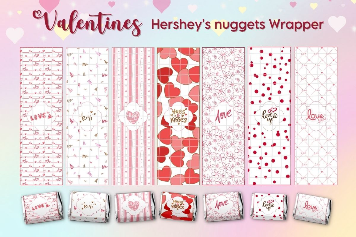 Valentines Treat Box Templates, a Print Template by Adalin Shop (Photo 3 of 9)
