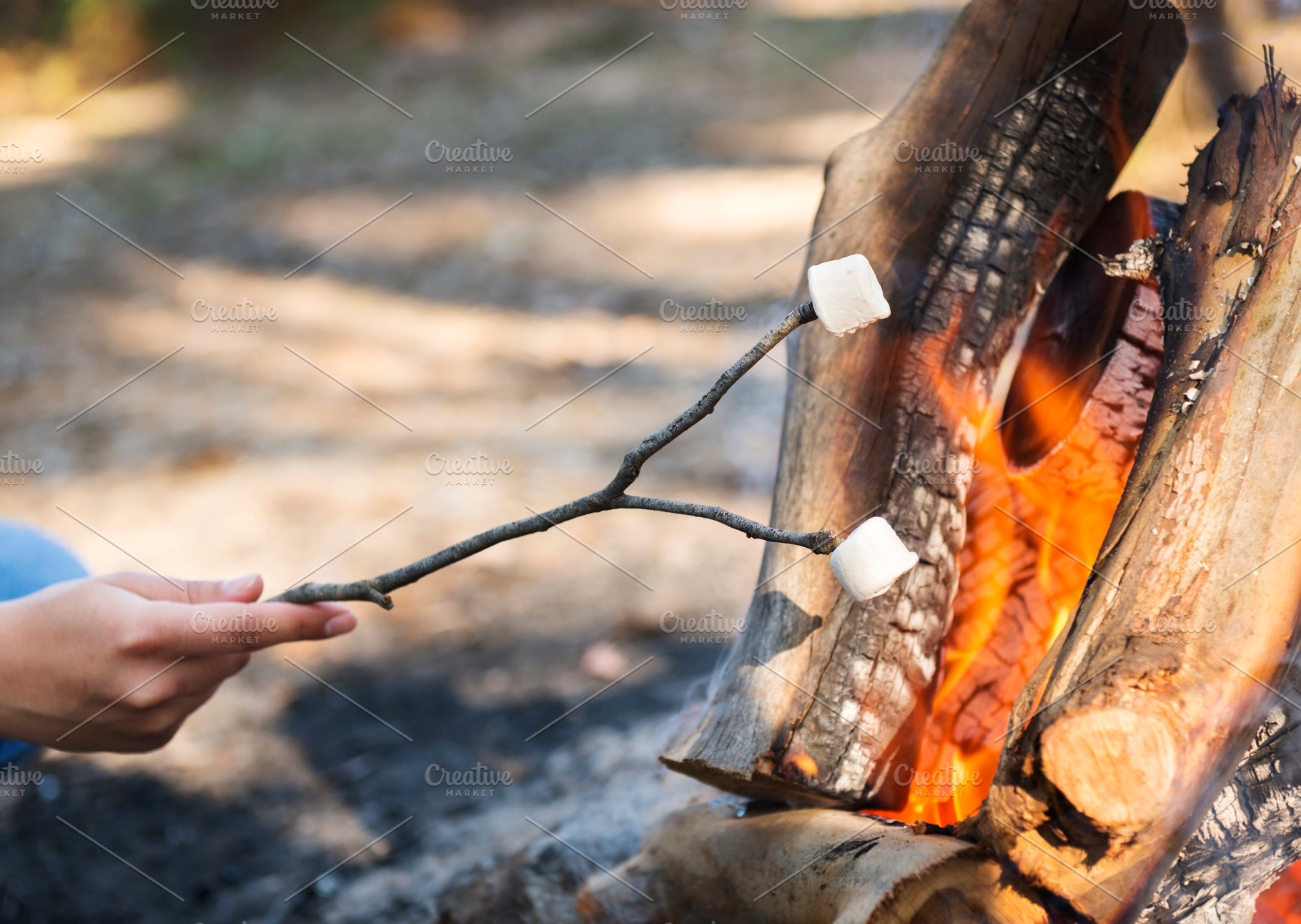 Roasting Marshmallows, a Food & Drink Photo by THP Creative