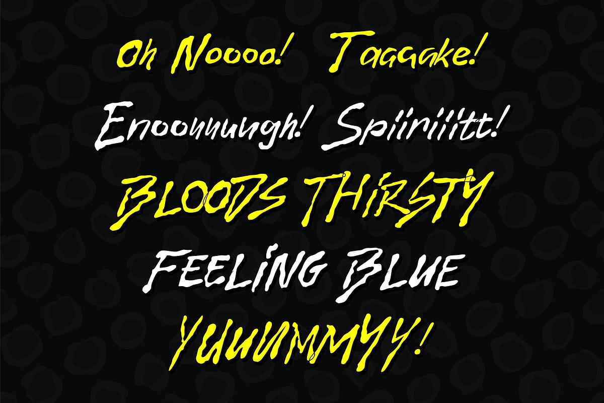 BG Live - a trash display font, a Script Font by Brainware Graphic (Photo 4 of 5)