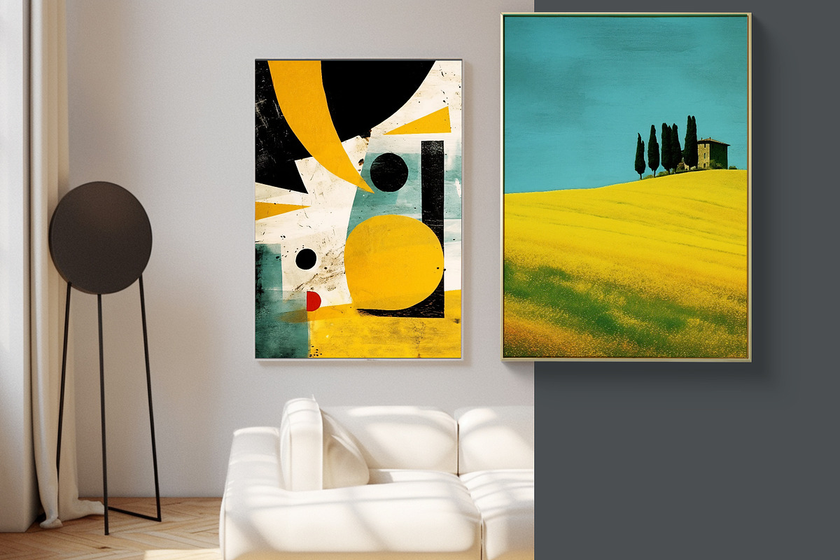 Various styles of abstract paintings, a Pattern Graphic by Muzi pear studio (Photo 5 of 12)