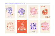 la Terrazza Italiana, hand drawn art, an Object Graphic by Marish (Thumbnail 4 of 10)