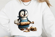 Whimsical Christmas icy Blue Penguin, an Illustration by OK Design (Thumbnail 4 of 6)